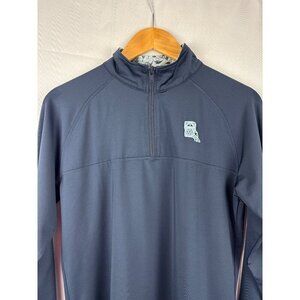Swannies Mens Medium Navy Blue Quarter-Zip Pullover